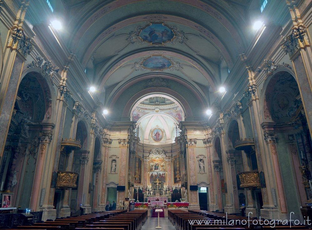 Romano di Lombardia (Bergamo) - Interno della Chiesa di Santa Maria Assunta e San Giacomo Maggiore